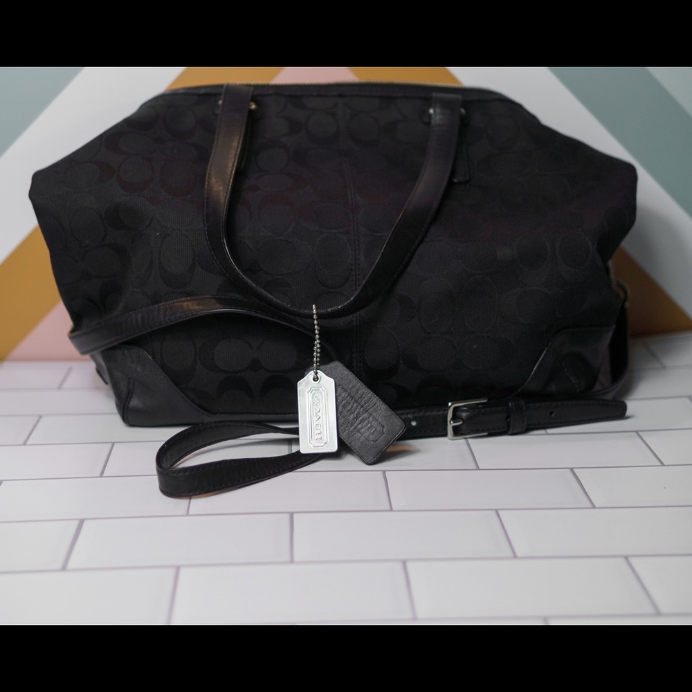 Black Coach Cloth Bag